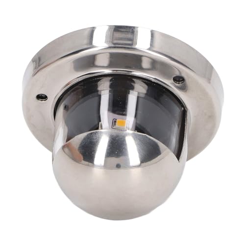Luce di Poppa per Barca, Luce di Poppa per Barca a LED in Acciaio Inossidabile Impermeabile 12 V, Luce di Navigazione per Ancora, Luce di Poppa per Yacht, Luce di Poppa Bianca
