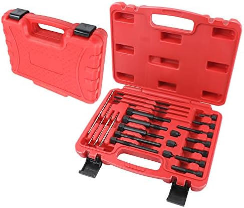 Glow Plug Removal Tool Kit - Angchun 22PCS Automotive Replacement Fuel Glow Plug Kits for M8 M10 Glow Plug Electrodes Removal Extraction Plugs Tool Set Kit Small Engine Repair Tool