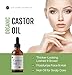 Kate Blanc Cosmetics Castor Oil Organic for Hair, Lashes, Face (2oz), 100% Pure, Cold Pressed, Hexane Free Hair Oil. Lash Serum for Thicker-Looking Eyelashes & Eyebrows