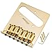 Wilkinson WOT03 52.5mm (2-1/16 inch) Telecaster Bridge Modern 6-Saddles for American Standard Tele TL Style Electric Guitar, Gold