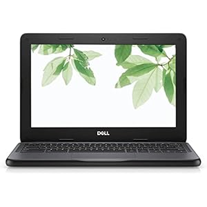 Dell 11” HD IPS Chromebook, Intel Celeron Processor Up to 2.40GHz, 4GB Ram, 16GB SSD, Super-Fast WiFi, Chrome OS, Dale Black (Renewed)