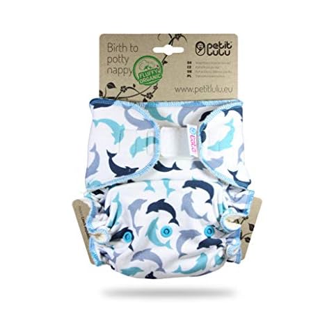 Petit Lulu Ajustado Nocturno Maxi Night XL Pañal de Tela de Bambú Reutilizable y Lavable Cover