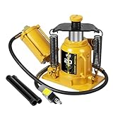 YELLOW JACKET Low Profile 20 Ton Air Bottle Jack 20 Ton with Aluminum Alloy Pump and Unique Slow Release Equipment
