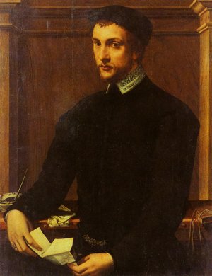 Peinture à l'huile portrait de gentleman Salviati pour sublimer votre décoration de salon