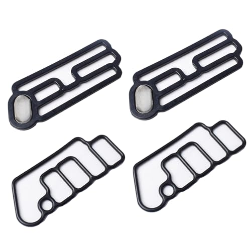 Image of 15815-R70-A01 15845-R70-A01 4PCS Cylinder Head VTEC Solenoid Spool Valve Gasket Compatible with 2008-2015 Acura RDX, for Honda Accord CROSSTOUR Pilot 3.5L 15810-R70-A02,15810-R70-A03, 15810-R70-A04