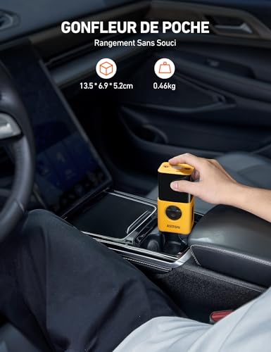 AstroAI Gonfleur Pneus Voiture Sans Fil Compresseur à Air Portatif Compacte – vue 2