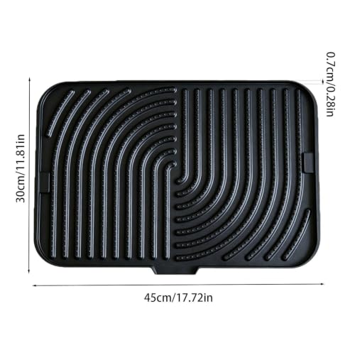 Alfombrilla de silicona para escurridor de platos y accesorios de cocina 6