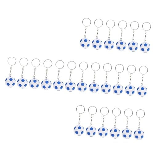 Porte-clés de football charms suspendus similicuir BESTonZON 24pcs
