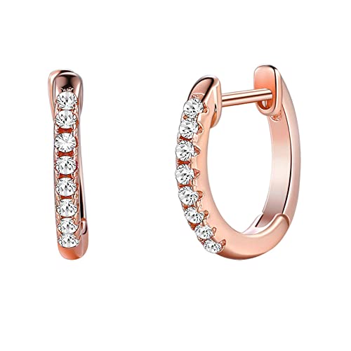 Boucles d'oreilles rond cubes IA en métal sterling le cadeau idéal pour filles