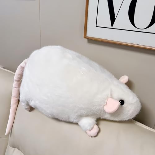 JEJIET ねずみ ぬいぐるみ 動物 アニマルズ ネズミ 抱き枕 鼠 ふわふわ もこもこ おもちゃ 大きいサイズ 40cm/55cm/70cm/90cm 誕生日プレゼント 母の日 グレー こどもの日 贈り物 抱きまくら 柔らかい カッコイイ 置物 (55