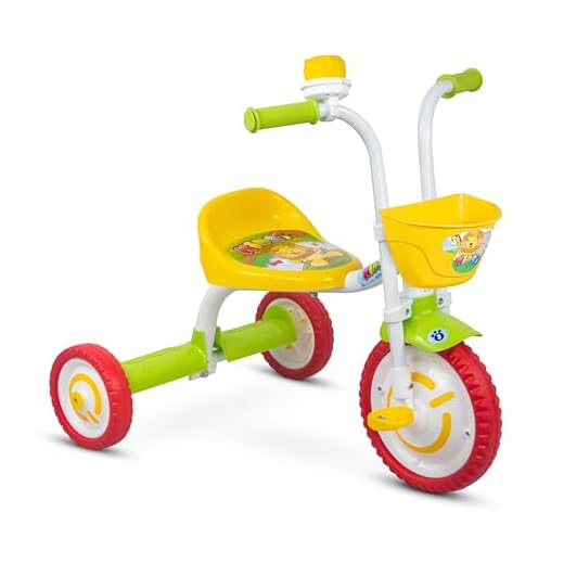 Nathor Triciclo Infantil em Alumínio Kids Amarelo