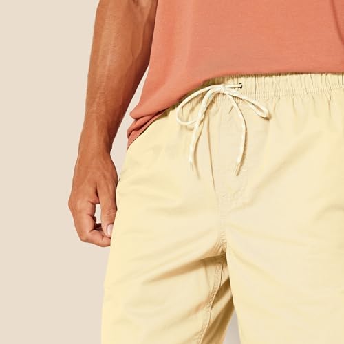 Image of Amazon Essentials Men's 8 inch Inseam Relaxed-Fit Cotton Drawstring Pull-On Walk Shorts, Summer-Weight