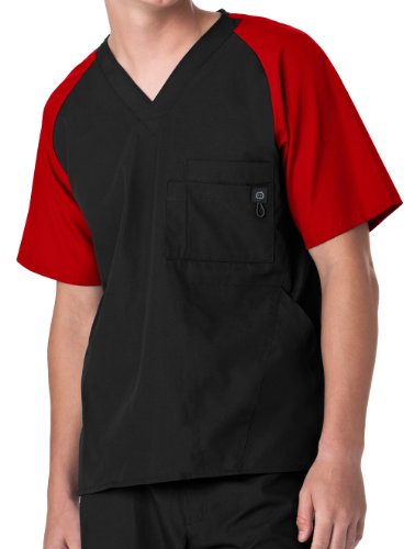 WonderWink 'Men's Raglan Block 5 Pocket Top' Scrub Top