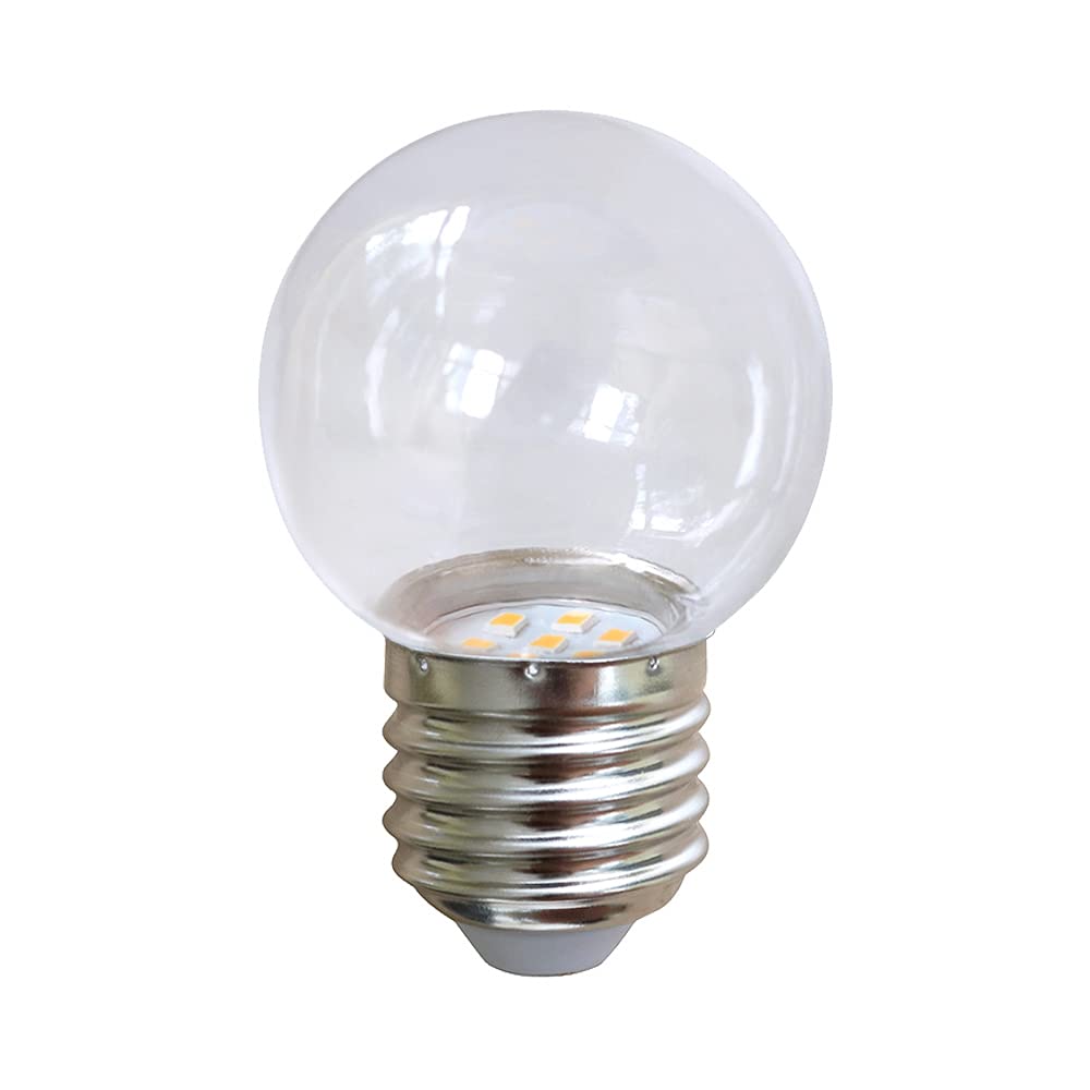 Illu - Guirnalda de luces (10 m, 30 casquillos E27, incluye bombillas LED de 0,7 W = 10 W, 35 lm, 2700 K), color negro