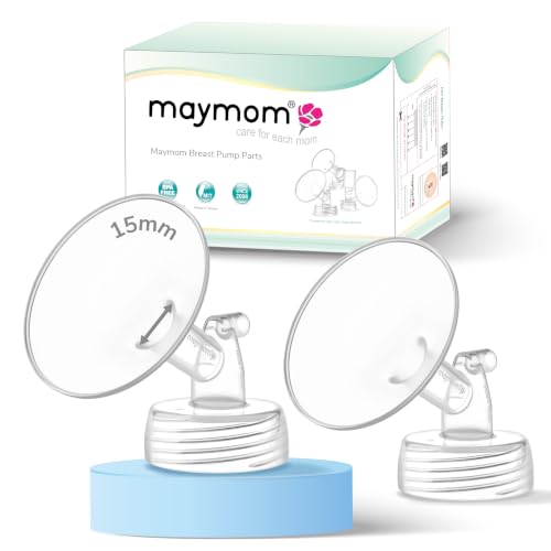 Image of Maymom Pump Part Compatible with Spectra Ameda Luna Pumps, Incl Wide-Mouth 15mm Flange; Not Original Spectra S1 S2 9 Plus Synergy Gold Replacement Pump Parts Accessories