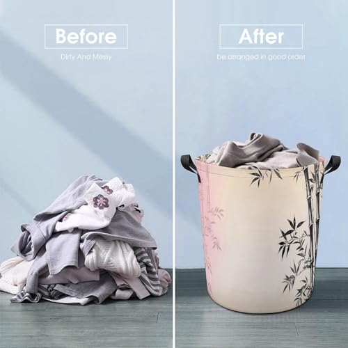 Panier à linge pliable floral imperméable pour chambre et bain