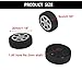 30PCS Toy Car Wheels 30mm Model Toy Plastic Wheel for RC Car Truck Robot DIY Model Toy Building Parts (2x30mm Shape2)
