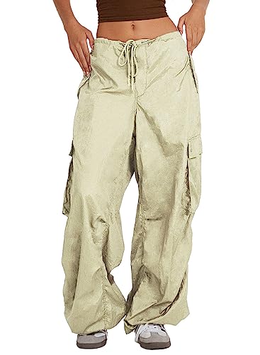 Amazon.com: ARTFREE Cargo Pants for Women Baggy Parachute