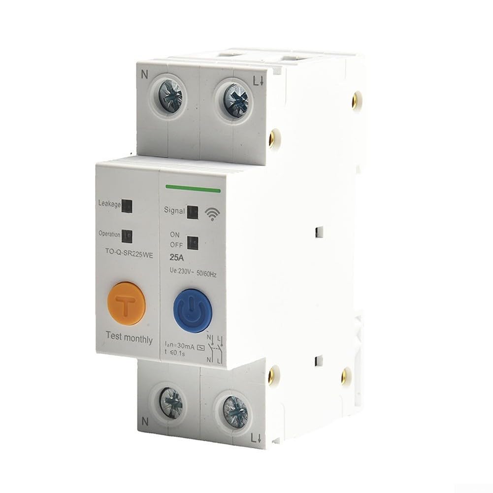 Interrupteur intelligent LS 2P 63 A WiFi Télécommande pour ewelink Smart | Pour le contrôle de l'application ewelink, commutation indépendante de l'emplacement, statut en temps réel