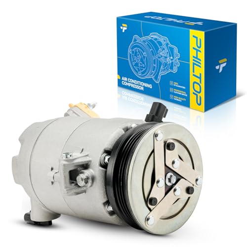 Image of PHILTOP 198360 AC Compressor with Clutch Fit for Ford Escape 2013-2016 2.0T, MKC 2015-2016, Air Conditioning Compressor