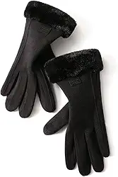 Luvas femininas para tela sens?vel ao toque, t?rmicas, neve, inverno, vento, dirigir, corrida, ciclismo