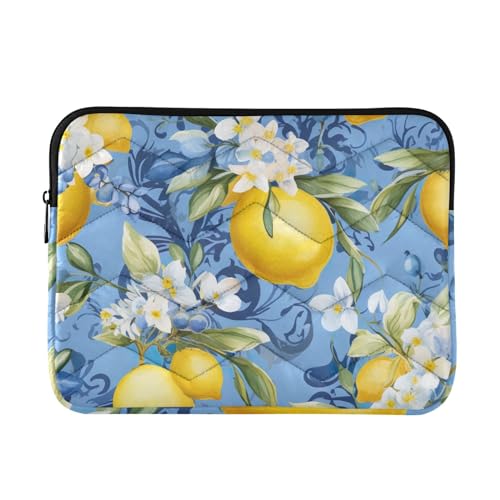 Funda para portátil floral azules 13-14 pulgadas