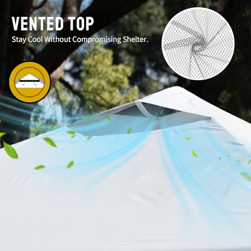 image for CROWN SHADES 10x10 Pop Up Canopy - Beach Tent with One Push Setup - Ea