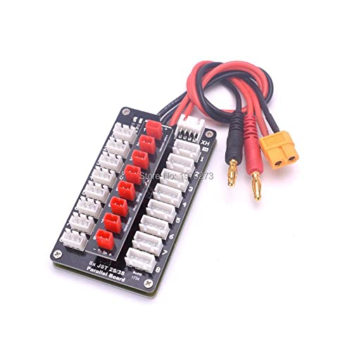 8X JST Plug 2S / 3S Lipo Battery Parallel Charging Board for Balance Charger IMAX B6 ISDT Q6 RC Drone Helicopter Battery Parts