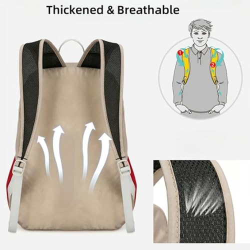 Mochila plegable impermeable ligera 25L negra miniatura 4
