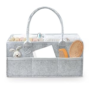 Baby Diaper Caddy Organizer and Storage,Diaper Bag Tote,Baby Gift Basket,Baby Clothes,Nursery Storage Bin and Car Organizer,Newborn Essentials Must Haves