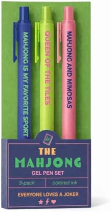 Girl Tribe Co. Mahjong Pen Set – Cute Mahjong Ballpoint Pens for Game Night, Black Ink Writing Pens, Mahjong Gifts for Women, Mahjong Accessories for Score Keeping & Cards image 2