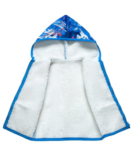 Image of V VALANCH Toddler Fleece Jacket Boys Girls Zip Up Hoodie Sweatshirt
