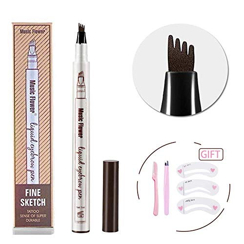 Eyebrow Tattoo Pen, Tattoo microblading Eyebrow Pencil/Pen(Brown)