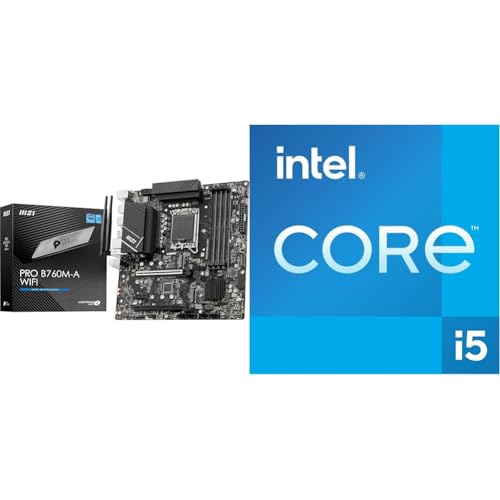 MSI PRO B760M-A WiFi Motherboard + Intel® Core™ i5-14600K Desktop Processor 14 cores