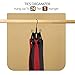 ZEDODIER Belt Organizer for Closet, Heavy-Duty Rotating Belt Hanger Rack Holds up to 24 Belts, Hanging Space Saving Metal Belt Holder for Closet Storage, Black