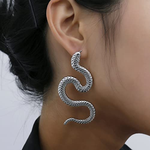 Aneneiceera Boucles D'oreilles Boho Serpent Boucles D'oreilles Argent Serpent Crawler Boucles D'oreilles Gothiques Boucles D'oreilles Personnalisées Boucles D'oreilles Vintage Bijoux De Mariage Pour Cover