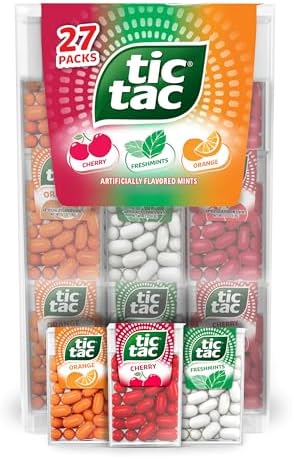 Variety Pack Mega Box, Bulk 27 Packs, Cherry, Freshmints, Orange, Refreshing Fruity Mints, Classic Box, 17.14 oz