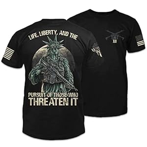 Tactical Liberty T-Shirt Patriotic Tribute Tee | American Pride Veteran Support Shirt | 100% Cotton Military Apparel