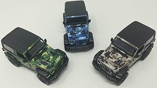 Kinsmart Pull Back Jeep Wrangler Camo 2018 - One Colour Sent at Random - Image 2