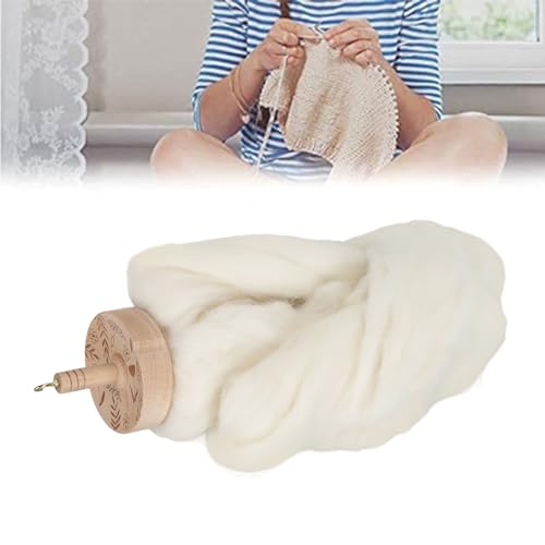 Drop Spindle Top Whorl 32.5cm Whorl Yarn Spin Hand Wooden Sewing Tool Wheel Yarn Spindle for Crocheting Top Whorl Wheel,Drop Spindle for Beginners