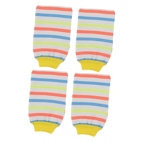 DEARMAMY 4 Piezas toalla de baño guante para ducha guante de limpieza corporal guante de baño guante de ducha Vistoso
