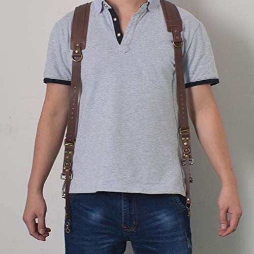Sahgsa Leder Doppel Shoulder kameragurt, Tragbarer Verstellbarer Kamera Gürtel für Travel Outdoor-Kameragurt – Bild 4