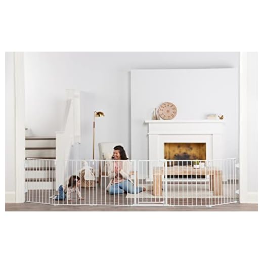 Regalo Safety 144" Super Wide Baby Gate & Play Yard, 2-in-1 Adjustable 6-Panel Safety Gate for Doorways & Large Openings, Hardware Mounted Gate for Babies, Toddlers & Pets