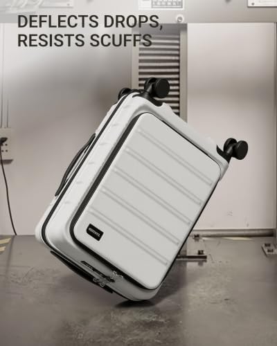 Image of TAKUMI Suitcases with Wheels, Expandable Carry on Luggage, 3 Piece Set | Luggage Sets, Front Pocket, Hardside, Lightweight, 360 Spinner Wheels, TSA Lock, Family Business Travel, White, 20 /24 /28
