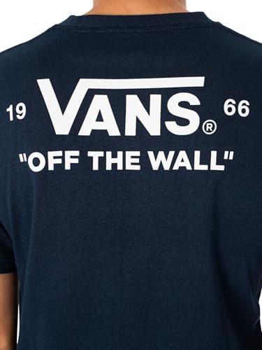 Vans Men's Essential T-Shirt | Regular Fit Short Sleeve Tee, Front & Back Graphic, Durable Cotton, Great for Fashion & Casual Wear, Navy, X-Large4