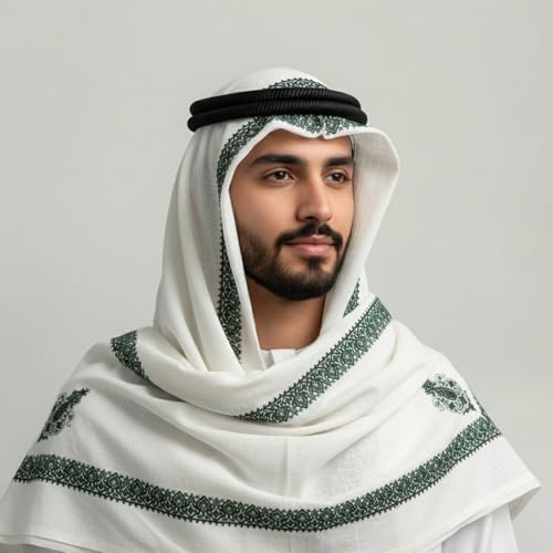 Keffiyeh jacquard Kaeltsyn bufanda shemagh tradicional premium 6