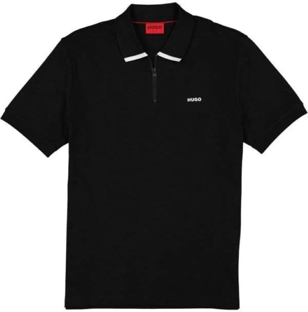 Hugo Men's Dalomino Zip Up Polo Shirt