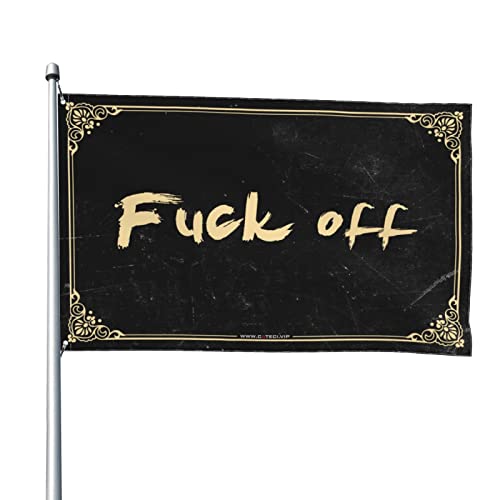 Drapeaux pour chambre de garçon f-k Off Flag déco géante sans clous ni colle