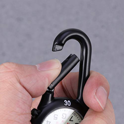 Scicalife Mochila de relógio de quartzo com clipe para cinto que brilha no escuro unissex relógio de