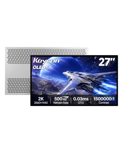 Image of K500 27 inch 2K 500Hz QD-OLED Gaming Monitor (Honeycomb - Without Stand)